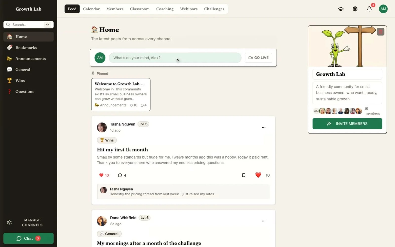 The Seedly Communities feed running under your own brand